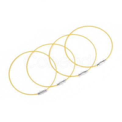 Steel Wire Bracelet Cord DIY Jewelry Making TWIR-R004-02-1
