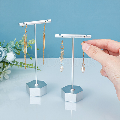 2Sets 2 Style T Shape Iron Earring Displays EDIS-PH0001-09-1