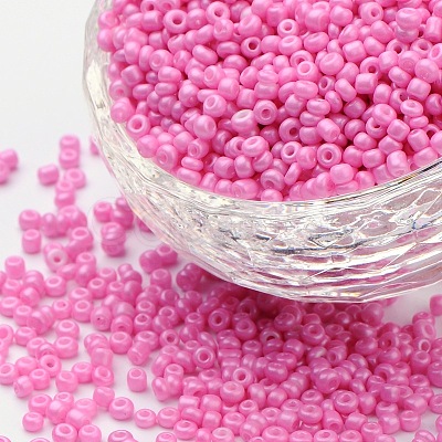 Baking Paint Glass Seed Beads SEED-US0003-3mm-K2-1