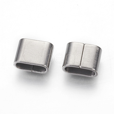 Tarnish Resistant 201 Stainless Steel Slide Charms STAS-G187-29P-A-1