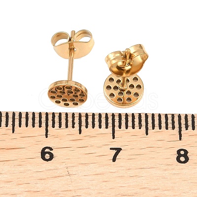 304 Stainless Steel Stud Earring Findings STAS-P434-06A-G-1