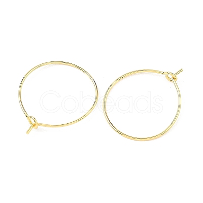 SHEGRACE Brass Hoop Earring Findings XGRPCH295-217G-1