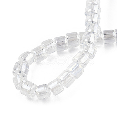 Transparent Glass Bead Strands GLAA-N047-09-E01-1