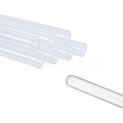 Clear Tube Plastic Bead Containers CON-PH0011-07-1