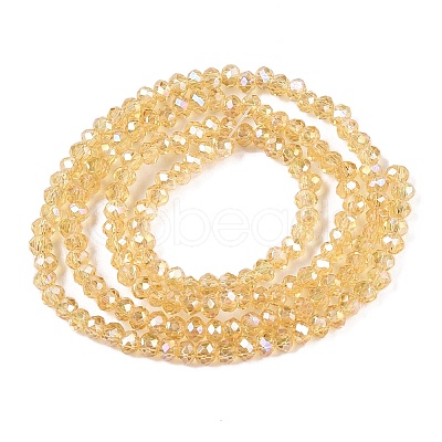 Electroplate Glass Beads Strands EGLA-A044-T1mm-B03-1