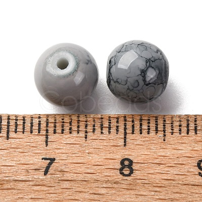 Baking Paint Opaque Glass Beads CCG-XCP0001-04C-01-1