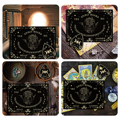 Pendulum Dowsing Divination Board Set DJEW-WH0324-002-1