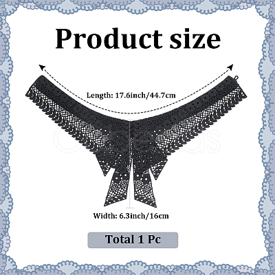 Polyester Women's False Collar DIY-WH20048-074C-1