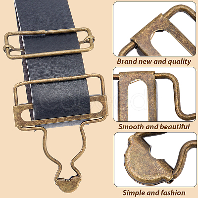 6Bags Adjustable Alloy Buckle FIND-CP0003-92C-1