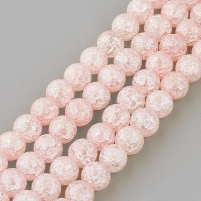 Synthetic Crackle Quartz Beads Strands GLAA-S134-10mm-01-1