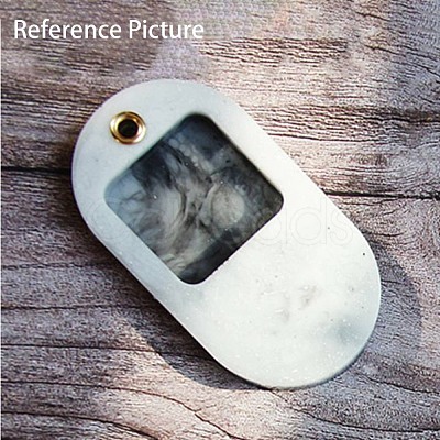 DIY Oval Pendant Silicone Molds AJEW-A034-01-1