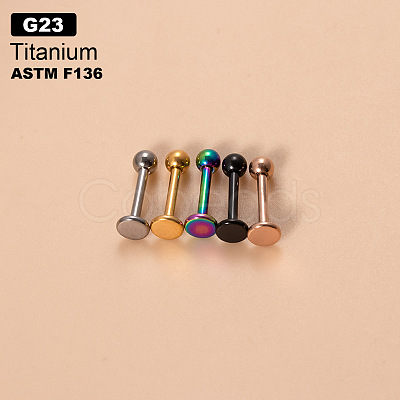 G23 Titanium Round Ball Threadless Labrets WGFD71D-19-1