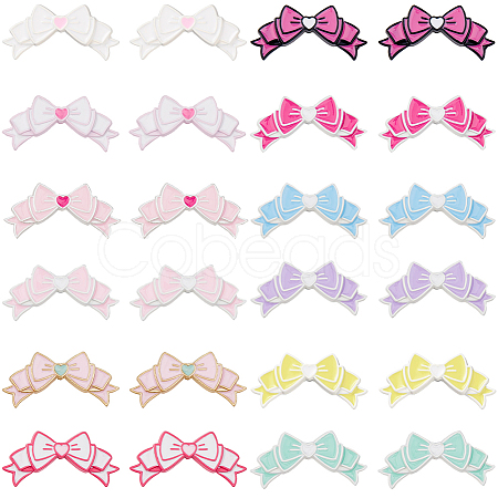 24Pcs 12 Colors Opaque Alloy Beads FIND-SC0011-87-1