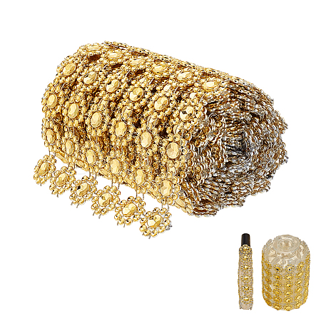Acrylic & Rhinestone Mesh Wrap Roll DIY-WH0899-697A-1