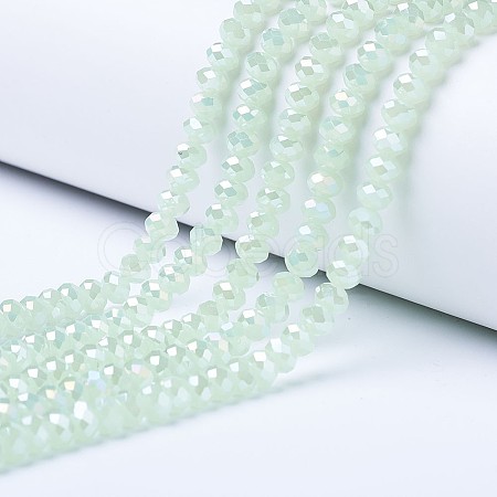Electroplate Glass Beads Strands EGLA-A034-J8mm-B03-1