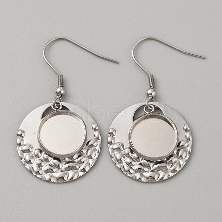 304 Stainless Steel Geometric Dangle Earring Settings FIND-WH0032-74P-02-1