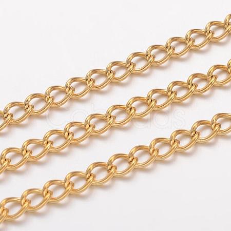 Ion Plating(IP) 304 Stainless Steel Twisted Chains CHS-H007-24G-1