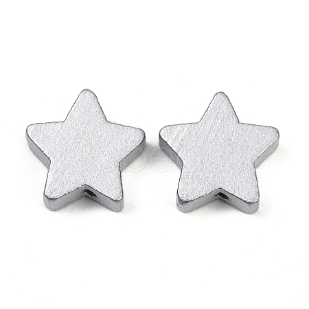 Spray Painted Wood Beads WOOD-F017-01B-1