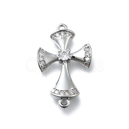 Brass Micro Pave Cubic Zirconia Pendants KK-K400-40P-1