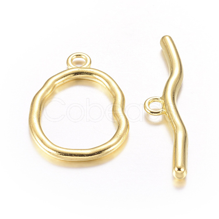 Alloy Toggle Clasps X-PALLOY-G013-G-1