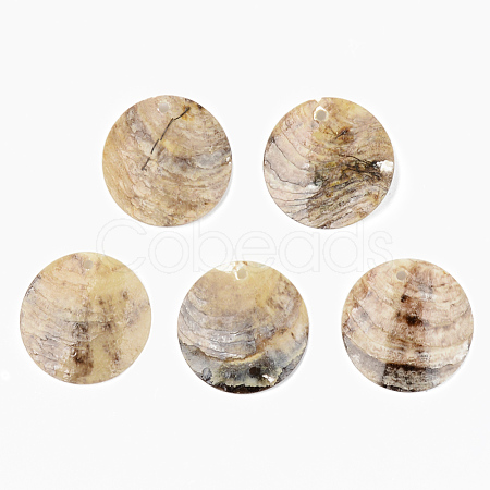 Natural Akoya Shell Pendants X-SHEL-R048-023-1