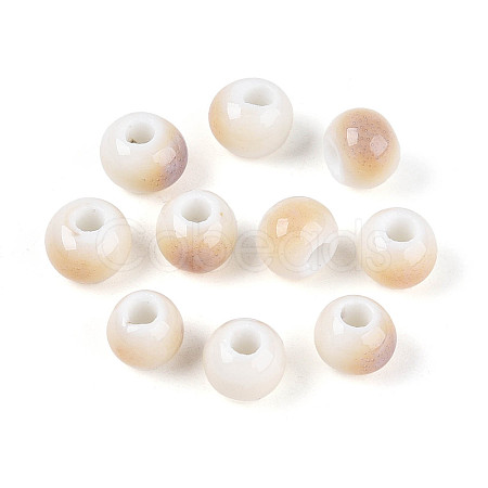 Bright Glazed Porcelain Beads PORC-D300-A16-1