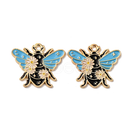 Alloy Enamel Pendants FIND-H051-01A-G-1