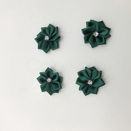 Polyester Rhinestones Flower for Ornament Appliques DIY Wedding FIND-WH20001-76E-1