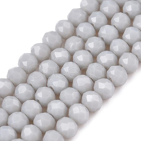 Opaque Solid Color Imitation Jade Glass Beads Strands EGLA-A044-P3mm-D19-1