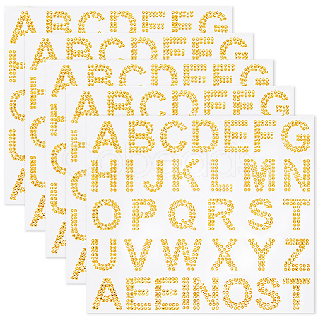 4 Sheets Rhinestone Stickers DIY-SP0003-92B-1