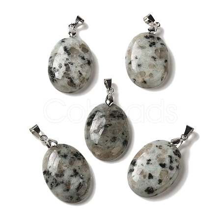 Natural Sesame Jasper Pendants G-Z055-03P-07-1