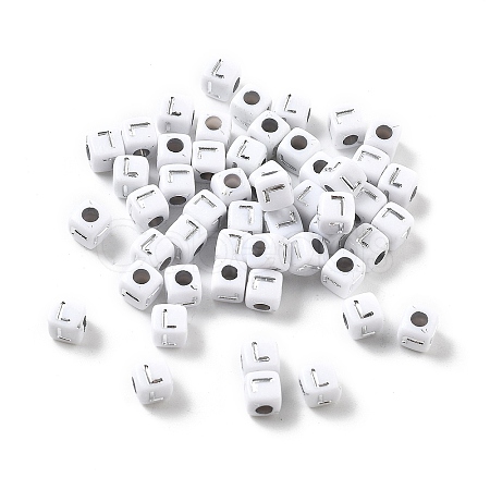 Opaque Acrylic Beads OACR-D282-06L-1