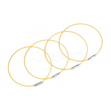 Steel Wire Bracelet Cord DIY Jewelry Making TWIR-R004-02-1