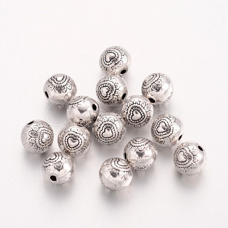 Tibetan Style Alloy Beads TIBEB-2986-AS-NR-1