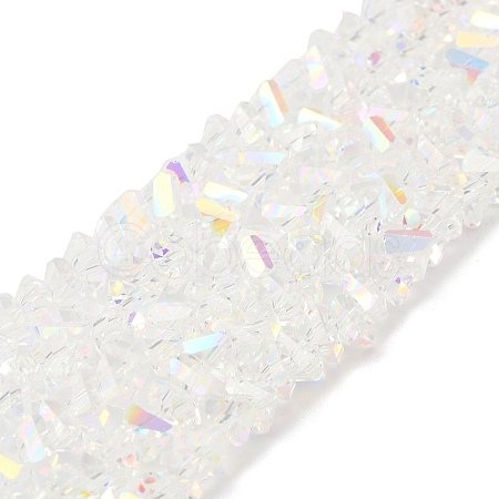 Transparent Glass Beads Strands EGLA-P061-04A-AB04-1