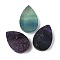 Natural Fluorite Cabochons, Teardrop, 29.5~30x20.5x9.5~11mm