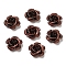 Aluminum Beads, Oxidation, Rose, Sienna, 15x15x9mm, Hole: 1.4mm