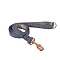 Nylon Strong Dog Leash, with Comfortable Padded Handle, Rose Gold Iron Clasp, for Small Medium and Large Dogs, Pet Supplies, Midnight Blue, 1250x20mm