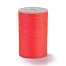 Round Waxed Polyester Thread String, Micro Macrame Cord, Twisted Cord, for Leather Sewing Stitching, Dark Salmon, 0.3~0.4mm, about 174.98 Yards(160m)/Roll