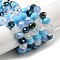 Glass Beads Strands, Faceted, Rondelle, Light Sky Blue, 10x8mm, Hole: 1mm, about 63~65pcs/strand, 19.2~20 inch(48~50cm)