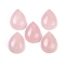 Natural Rose Quartz Cabochons, Teardrop, Grade A, 20~20.5x15~15.5x6.5~7mm