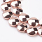 Electroplate Non-magnetic Synthetic Hematite Beads Strands, Grade AAA, Faceted, Flat Round, Rose Gold Plated, 12x4.5mm, Hole: 1mm, about 34pcs/strand, 15.9 inch(40.5cm)