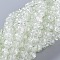 8MM Clear Crackle Glass Round Beads Strands for DIY Jewelry, 8mm, Hole: 1.3~1.6mm, 31.4 inch