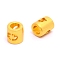 Alloy Letter Beads, Column, Matte Gold Color, Letter.Q, 6.5x6mm, Hole: 3mm