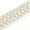 Baking Paint Pearlized Glass Pearl Bead Strands HY-T002-01C-02-3