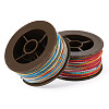 2 Rolls 2 Colors Segment Dyed Round Polyester Twisted Cords OCOR-TA0003-65B-2