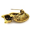Cute Cat Alloy Brooch Pin JEWB-Z031-09AG-3