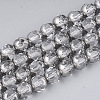 Electroplate Glass Beads Strands X-EGLA-T019-02I-1