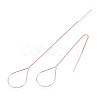 Brass Stud Earring Findings X-KK-S345-066RG-3