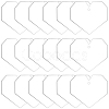 Transparent Acrylic Disc Pendants TACR-SC0001-38C-1